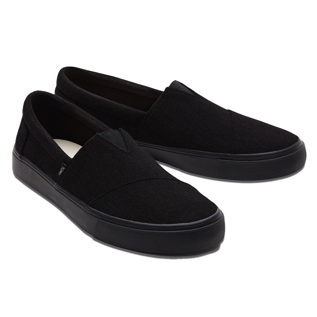 TOMS ALPARGATA FENIX SLIP ON BLACK BLACK CANVAS FENIXS SNEAK MENS The Rail PH